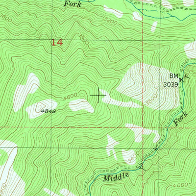 United States Geological Survey Twin Crags, ID (1950, 24000-Scale) digital map