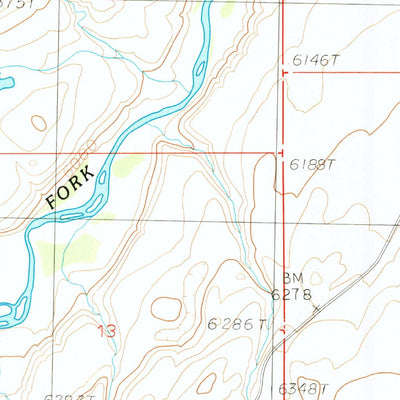 United States Geological Survey Twin Creek, WY (1987, 24000-Scale) digital map