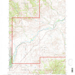 United States Geological Survey Twin Creek, WY (1991, 24000-Scale) digital map