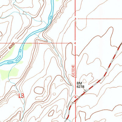 United States Geological Survey Twin Creek, WY (1991, 24000-Scale) digital map