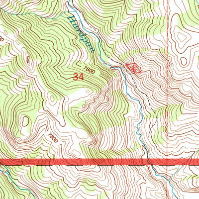 United States Geological Survey Twin Creek, WY (1991, 24000-Scale) digital map