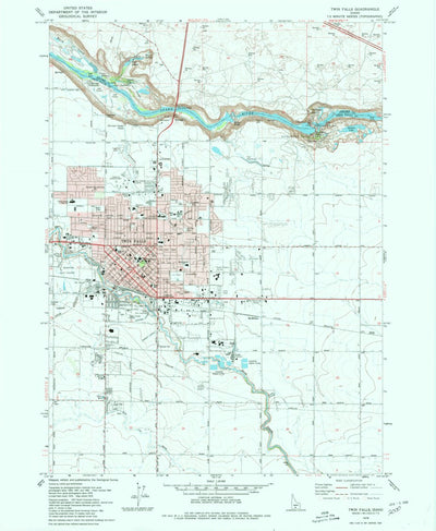 United States Geological Survey Twin Falls, ID (1979, 24000-Scale) digital map
