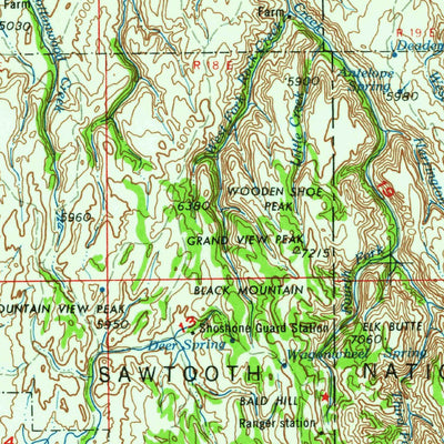 United States Geological Survey Twin Falls, ID-NV (1958, 250000-Scale) digital map