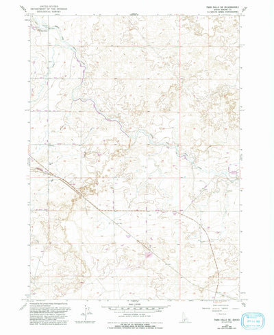 United States Geological Survey Twin Falls NE, ID (1979, 24000-Scale) digital map