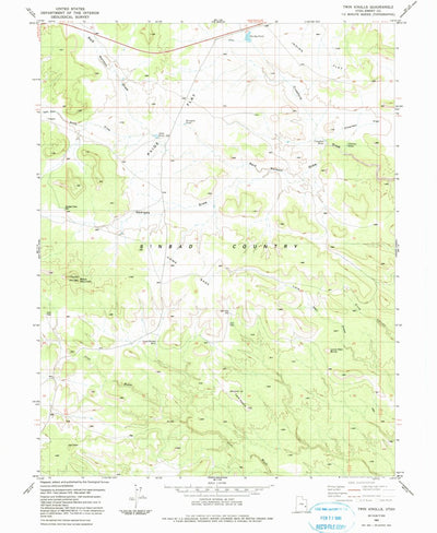 United States Geological Survey Twin Knolls, UT (1983, 24000-Scale) digital map