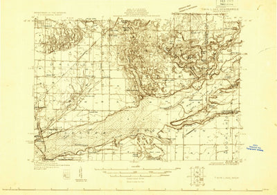 United States Geological Survey Twin Lake, MI (1929, 48000-Scale) digital map
