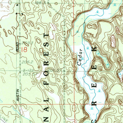 United States Geological Survey Twin Lake, MI (1985, 24000-Scale) digital map