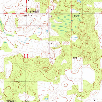 United States Geological Survey Twin Lakes, MI (1981, 24000-Scale) digital map