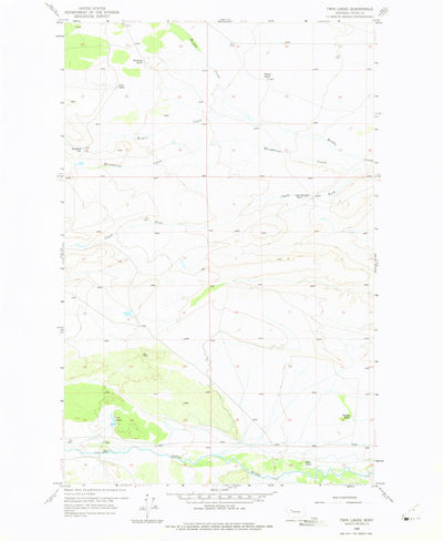 United States Geological Survey Twin Lakes, MT (1958, 24000-Scale) digital map