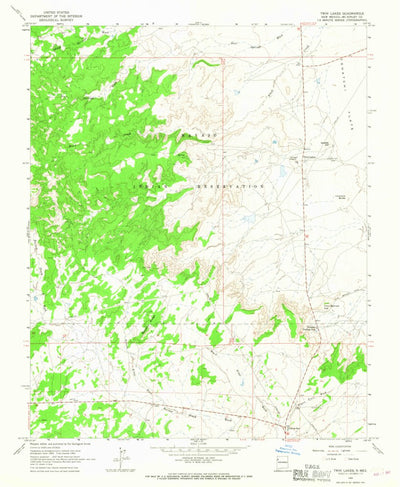 United States Geological Survey Twin Lakes, NM (1963, 24000-Scale) digital map