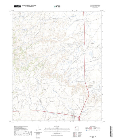 United States Geological Survey Twin Lakes, NM (2023, 24000-Scale) digital map