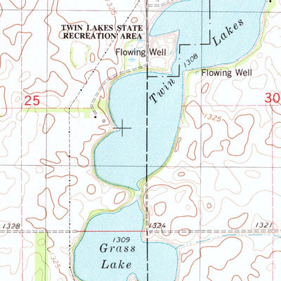 United States Geological Survey Twin Lakes, SD (1979, 24000-Scale) digital map