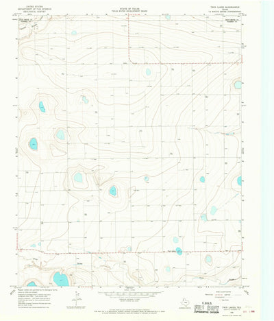 United States Geological Survey Twin Lakes, TX (1965, 24000-Scale) digital map