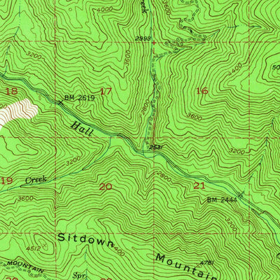 United States Geological Survey Twin Lakes, WA (1952, 62500-Scale) digital map