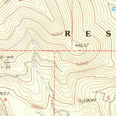 United States Geological Survey Twin Lakes, WA (1985, 24000-Scale) digital map