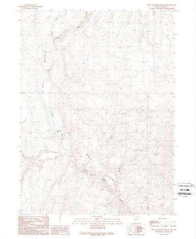 United States Geological Survey Twin Meadows Ranch, NV (1989, 24000-Scale) digital map