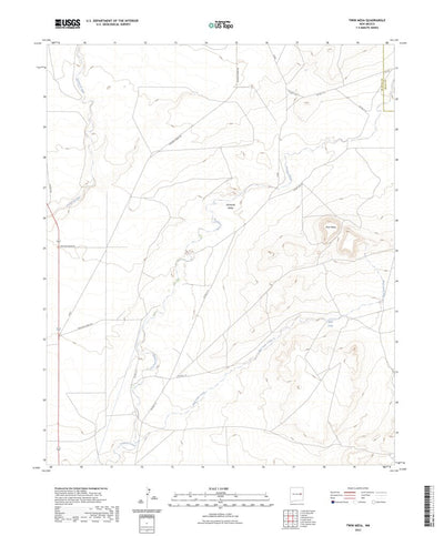 United States Geological Survey Twin Mesa, NM (2023, 24000-Scale) digital map