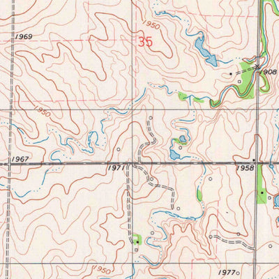 United States Geological Survey Twin Mound, KS (1978, 24000-Scale) digital map