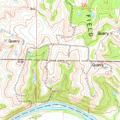 United States Geological Survey Twin Mounds, OK (1975, 24000-Scale) digital map