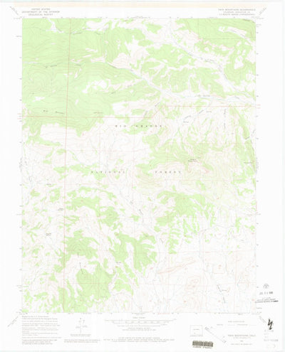 United States Geological Survey Twin Mountains, CO (1967, 24000-Scale) digital map