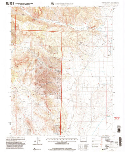 United States Geological Survey Twin Mountains SE, CO (2001, 24000-Scale) digital map