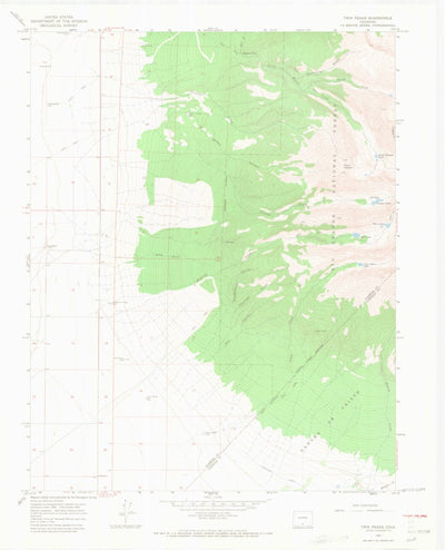United States Geological Survey Twin Peaks, CO (1965, 24000-Scale) digital map