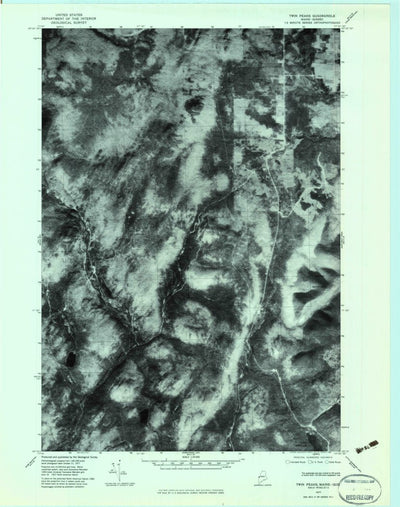 United States Geological Survey Twin Peaks, ME (1977, 24000-Scale) digital map