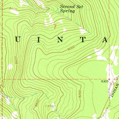 United States Geological Survey Twin Peaks, UT (1967, 24000-Scale) digital map