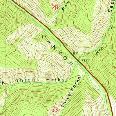United States Geological Survey Twin Peaks, UT (1967, 24000-Scale) digital map
