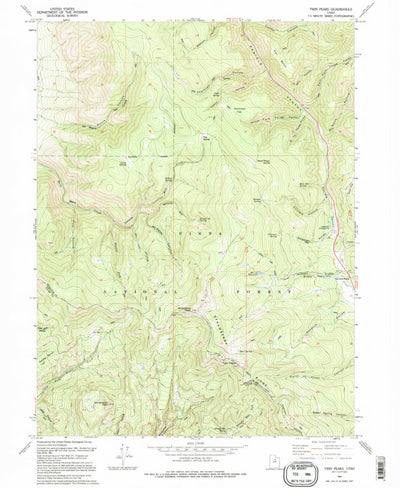 United States Geological Survey Twin Peaks, UT (1994, 24000-Scale) digital map