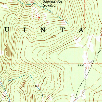 United States Geological Survey Twin Peaks, UT (1994, 24000-Scale) digital map
