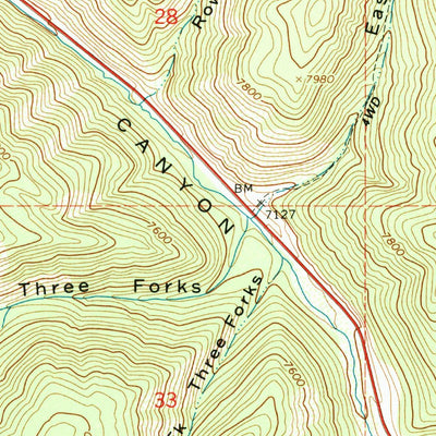 United States Geological Survey Twin Peaks, UT (1994, 24000-Scale) digital map