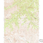 United States Geological Survey Twin Peaks, WY (1969, 24000-Scale) digital map