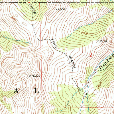 United States Geological Survey Twin Peaks, WY (1969, 24000-Scale) digital map
