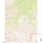 United States Geological Survey Twin Peaks, WY (1991, 24000-Scale) digital map