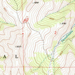 United States Geological Survey Twin Peaks, WY (1991, 24000-Scale) digital map