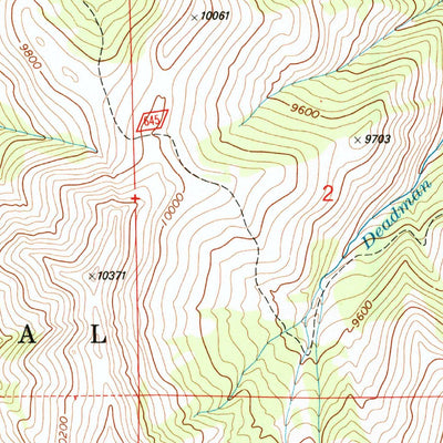 United States Geological Survey Twin Peaks, WY (1991, 24000-Scale) digital map