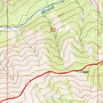 United States Geological Survey Twin Peaks, WY (1991, 24000-Scale) digital map