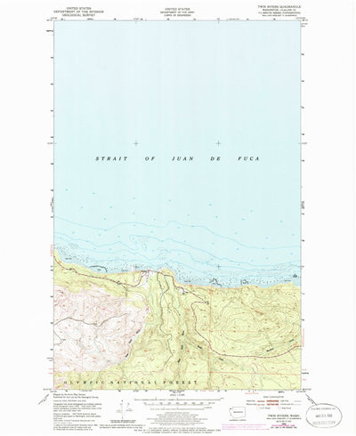 United States Geological Survey Twin Rivers, WA (1950, 24000-Scale) digital map