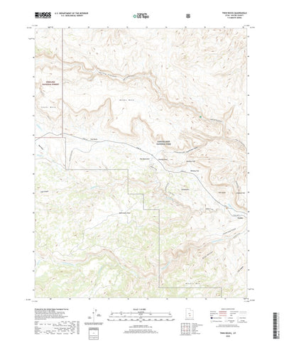 United States Geological Survey Twin Rocks, UT (2020, 24000-Scale) digital map