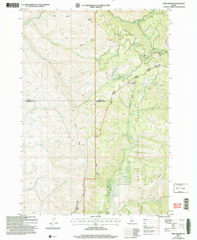 United States Geological Survey Twin Sisters, ID (2004, 24000-Scale) digital map