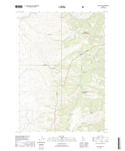 United States Geological Survey Twin Sisters, ID (2020, 24000-Scale) digital map