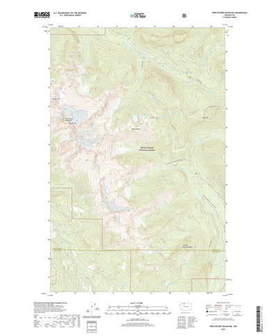 United States Geological Survey Twin Sisters Mountain, WA (2020, 24000-Scale) digital map