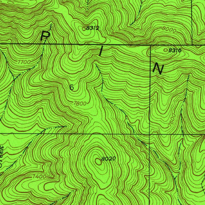 United States Geological Survey Twin Sisters, NM (1947, 24000-Scale) digital map