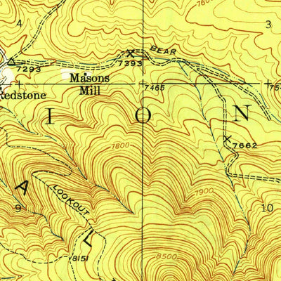 United States Geological Survey Twin Sisters, NM (1948, 24000-Scale) digital map