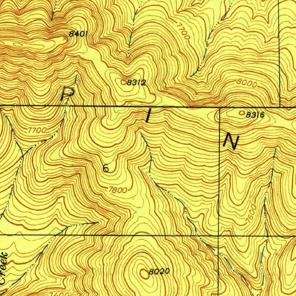 Twin Sisters, NM (1948, 24000-Scale) Map by United States Geological ...