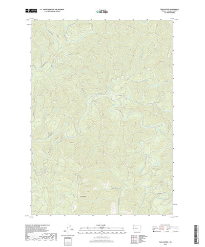 United States Geological Survey Twin Sisters, OR (2020, 24000-Scale) digital map