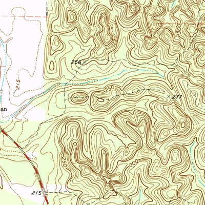 United States Geological Survey Twin Springs, AL-GA (1973, 24000-Scale) digital map