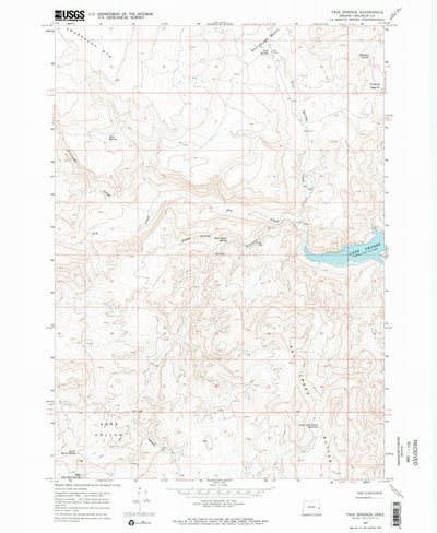 United States Geological Survey Twin Springs, OR (1967, 24000-Scale) digital map