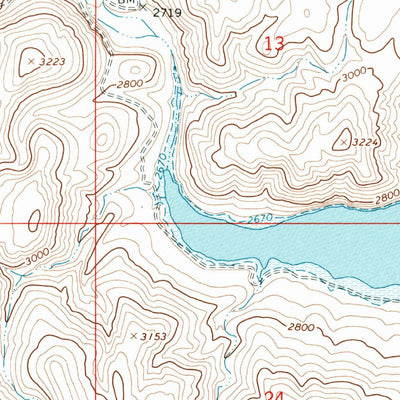 United States Geological Survey Twin Springs, OR (1967, 24000-Scale) digital map